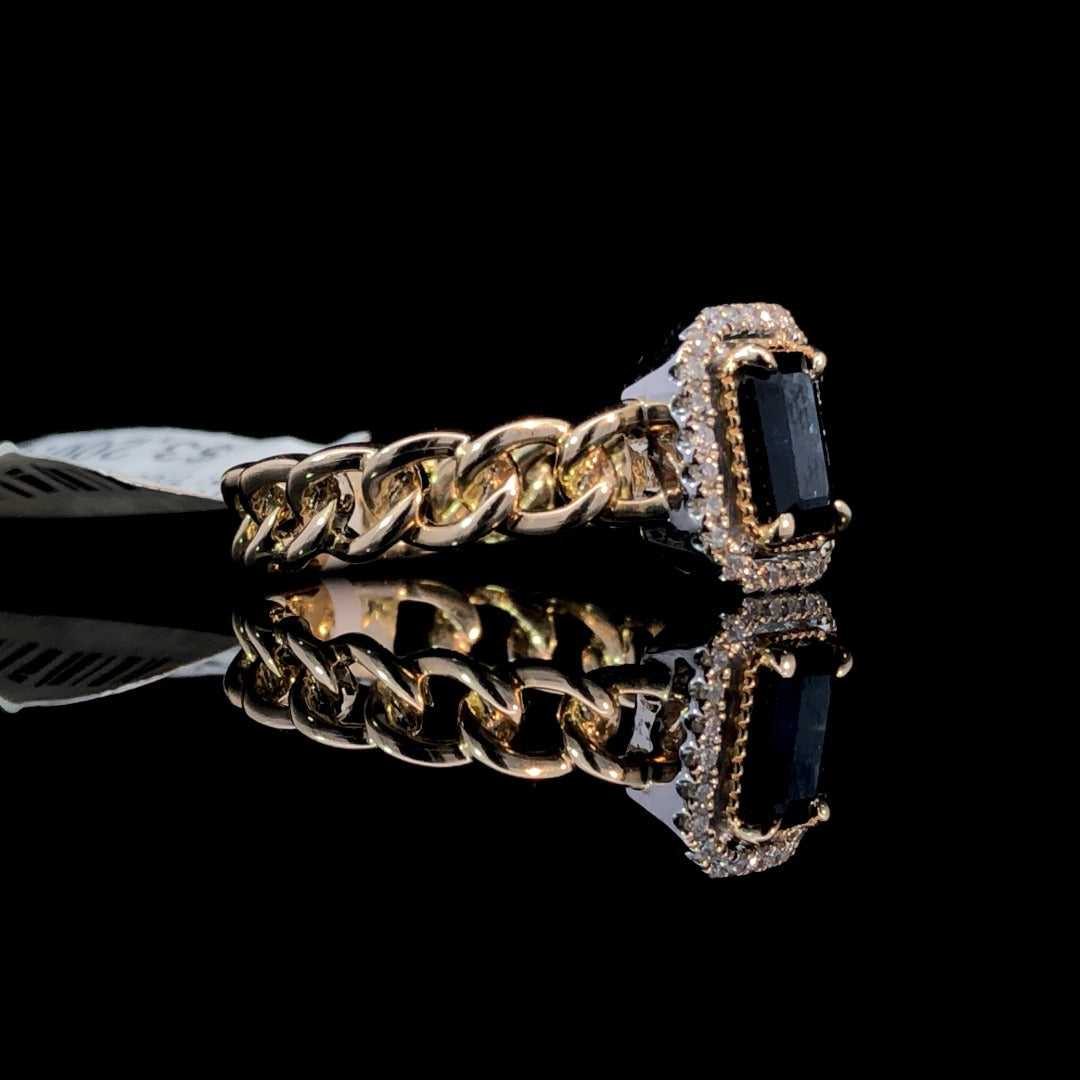 162953 - 1.09 ctw sapphire and diamond ring