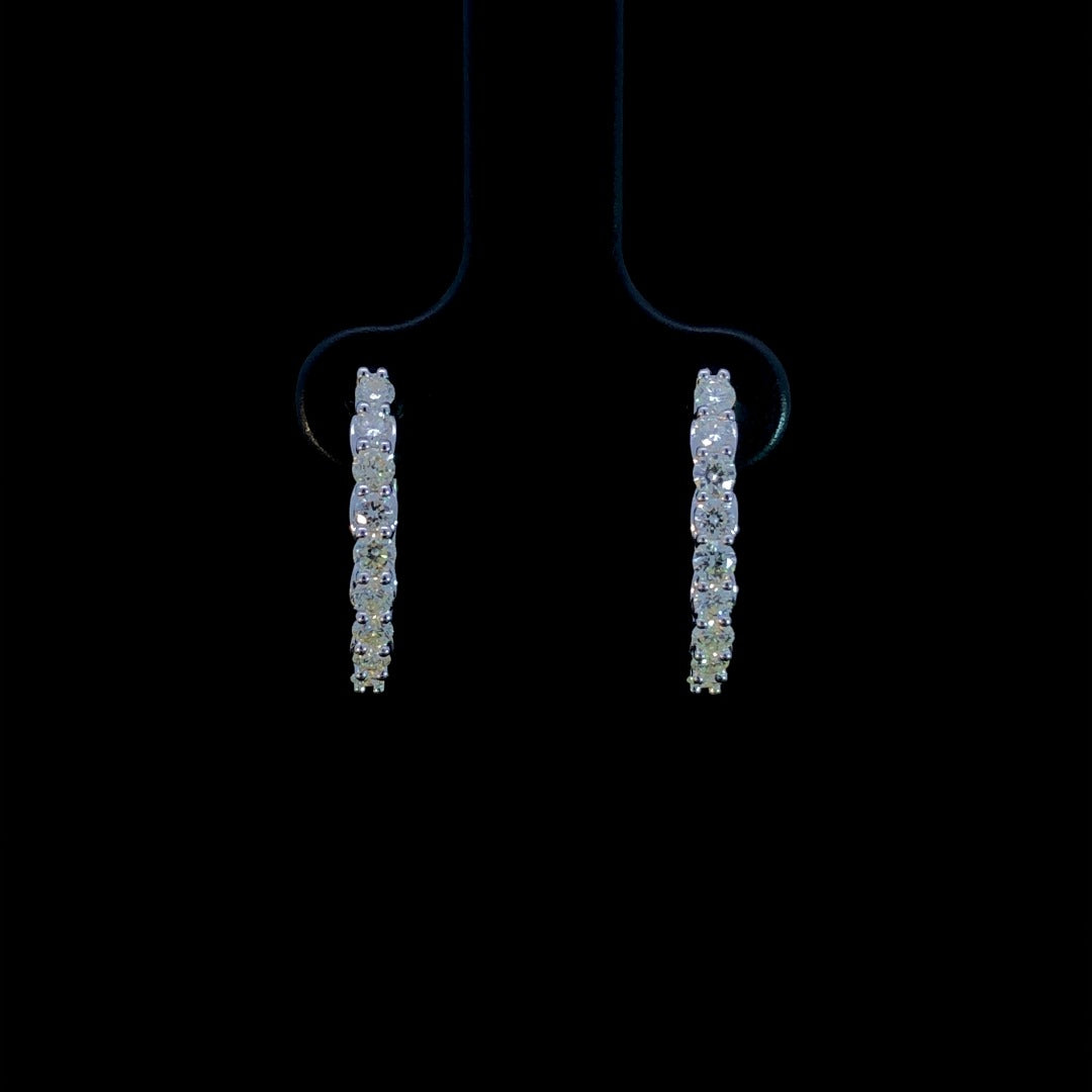 163178 - .48 ctw diamond hoops