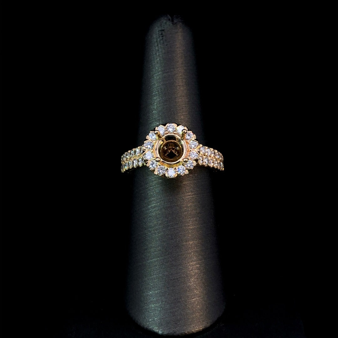 162427 - .88 ctw diamond semi mount