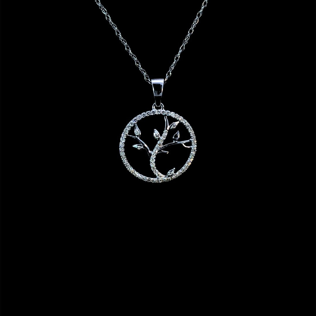 163915 - .20 ctw diamond pendant