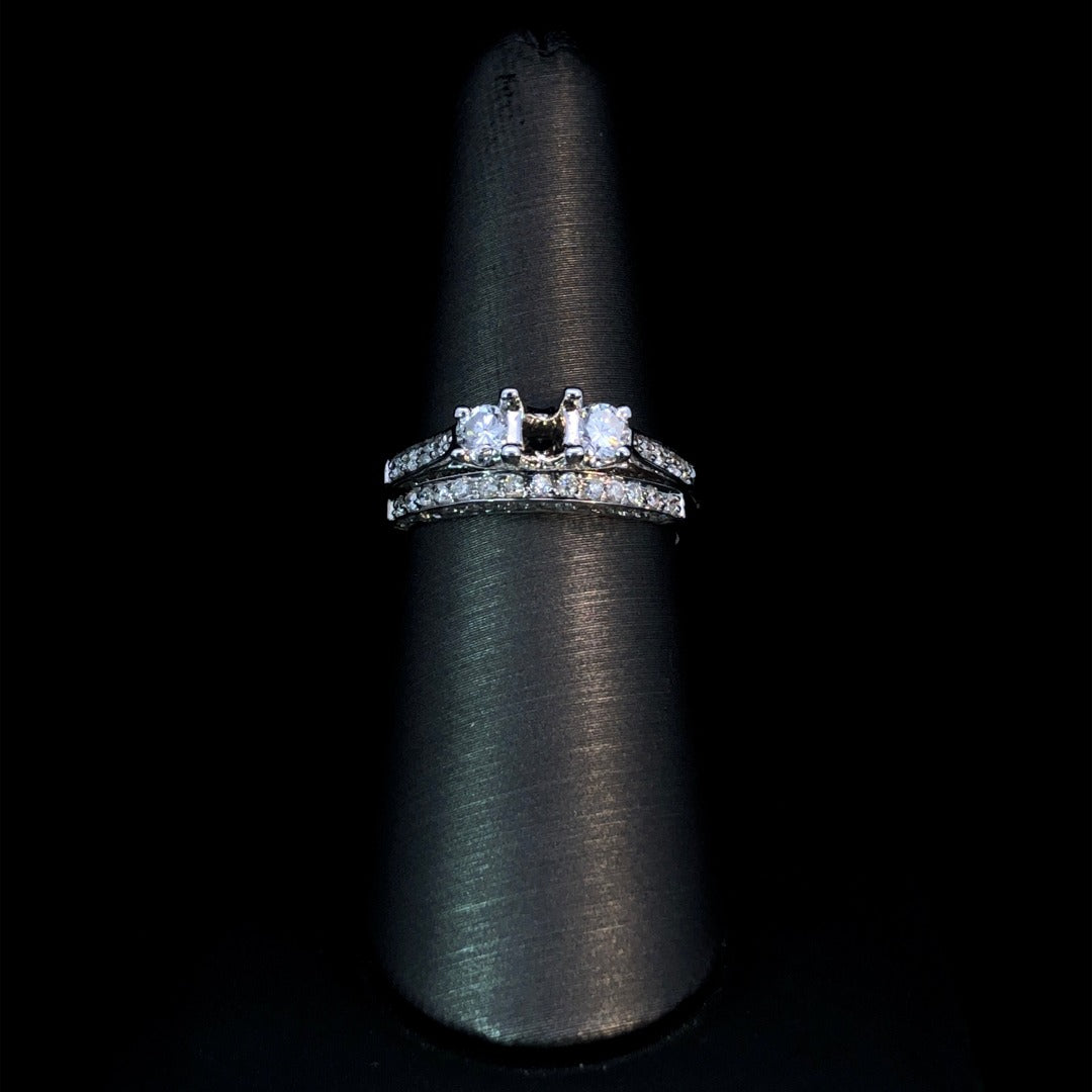 162655 - .87 ctw diamond semi mount