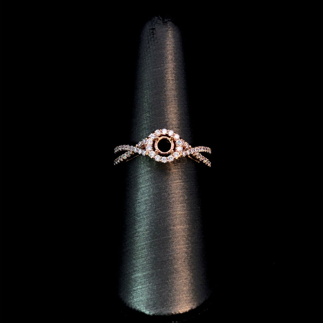 150932 - .48 ctw diamond semi mount