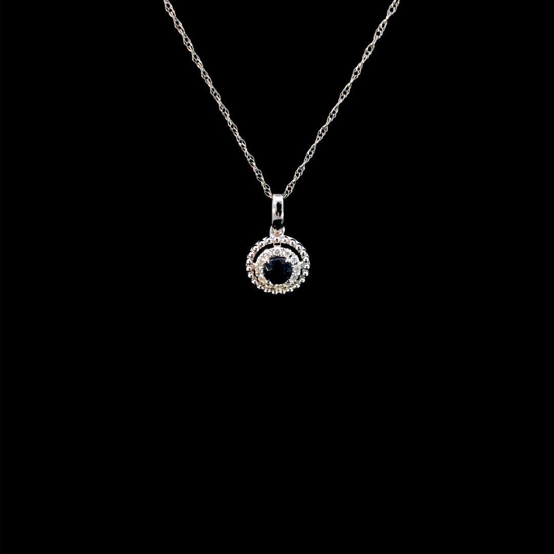 164652 - .39 ctw sapphire and diamond ring