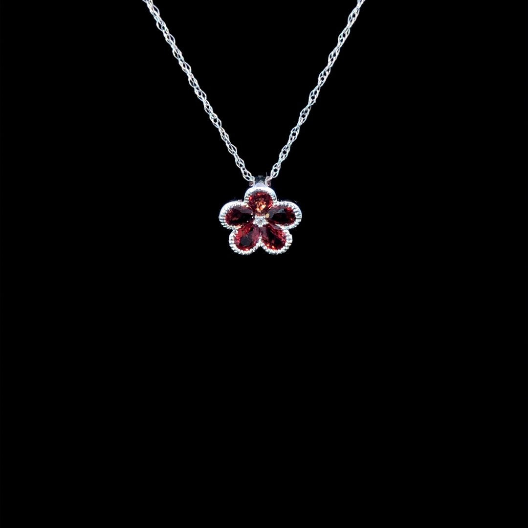 163845 - .86 ctw sapphire and diamond pendant