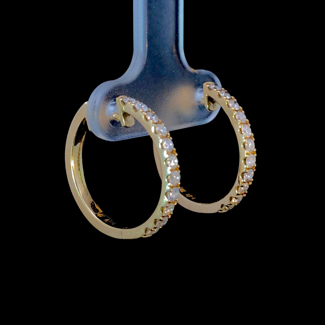165388 - .65 ctw diamond hoops