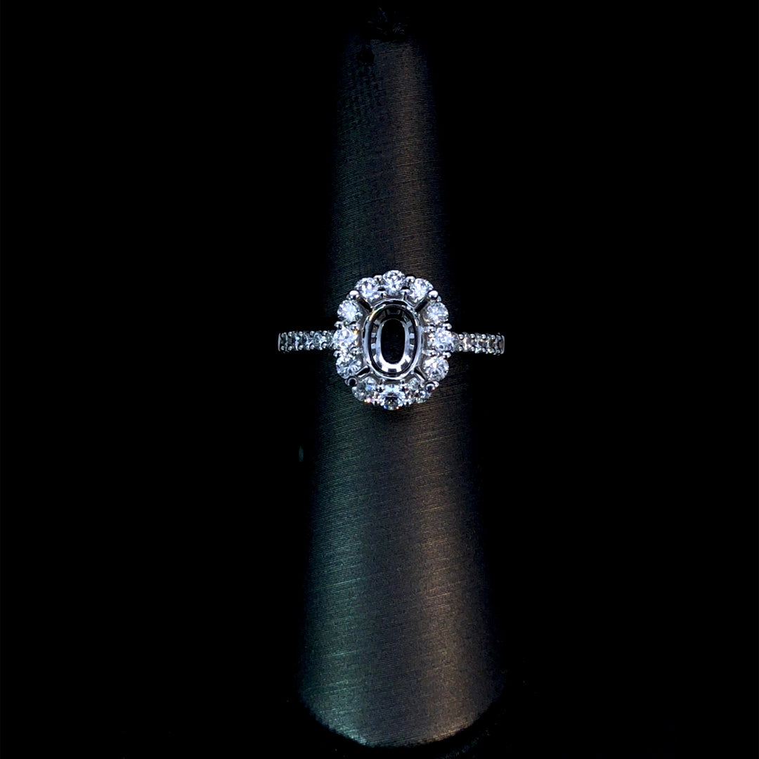 165070 - .97 ctw diamond semi mount