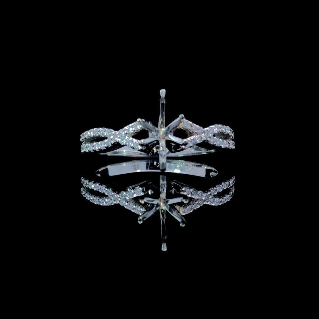 147301 - .21 ctw diamond semi mount