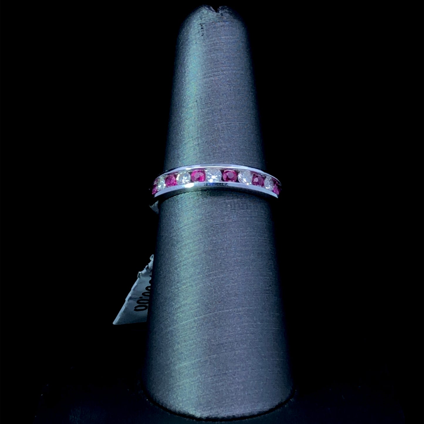 157197 - .40 ctw diamond and ruby ring