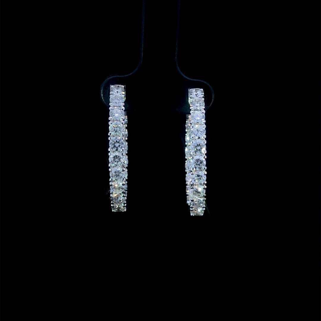164147 - 4.00 ctw diamond hoops