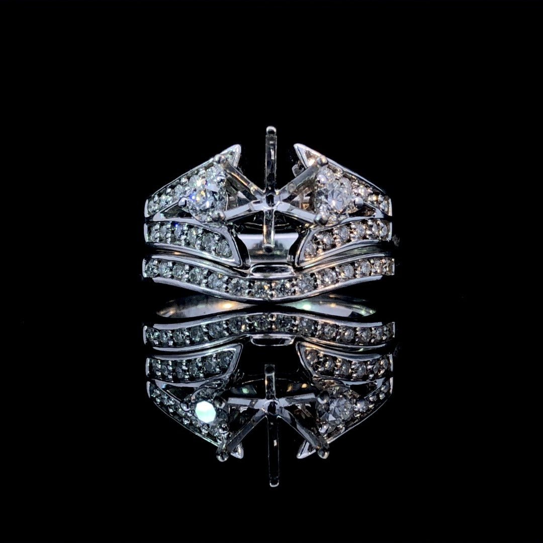 145020 - .49 ctw diamond semi mount
