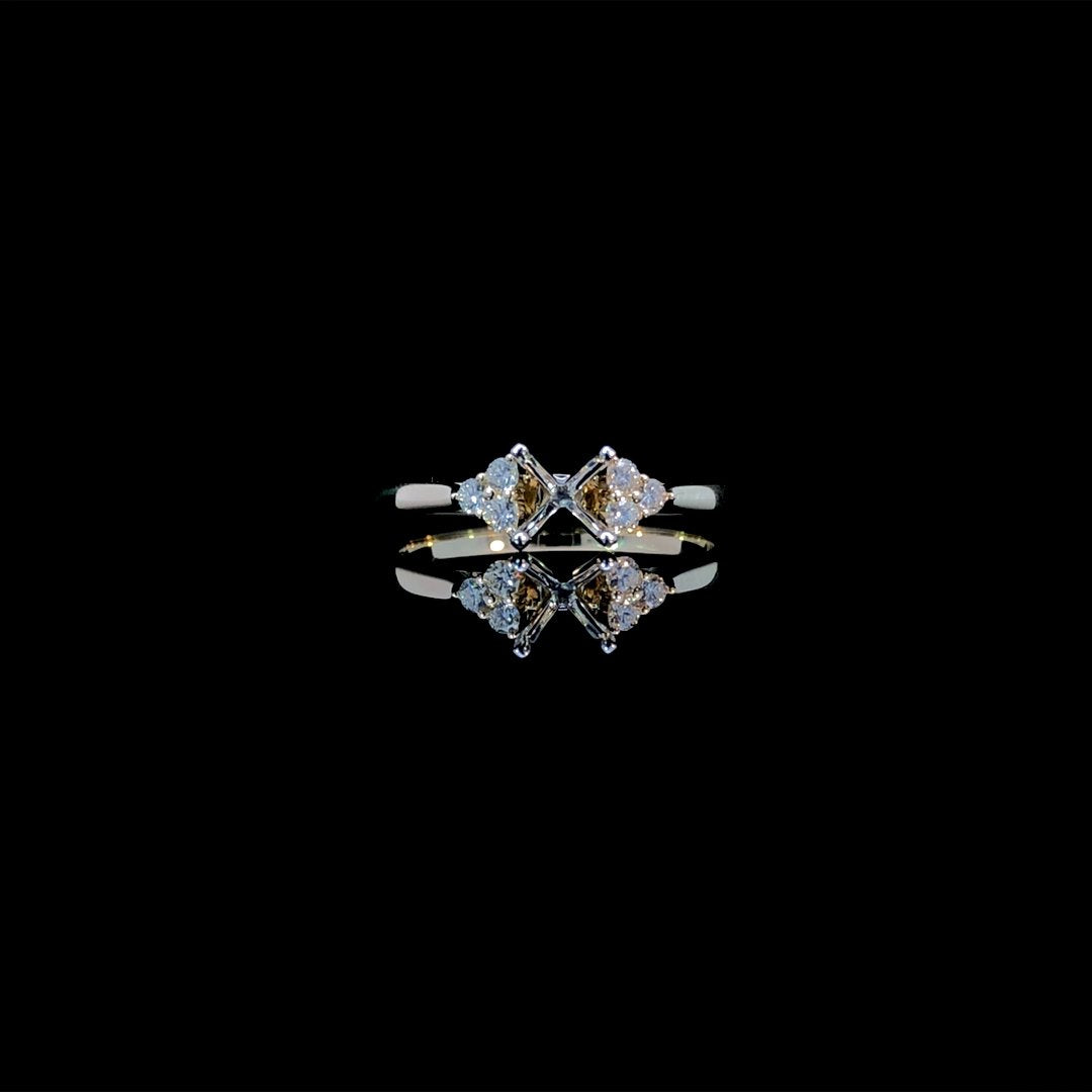 164207 - .14 ctw diamond semi mount