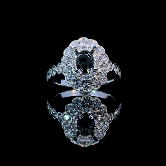 154673 - .94 ctw diamond semi mount