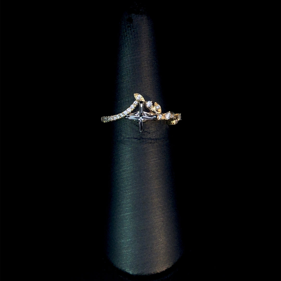 164861 - .19 ctw diamond semi mount