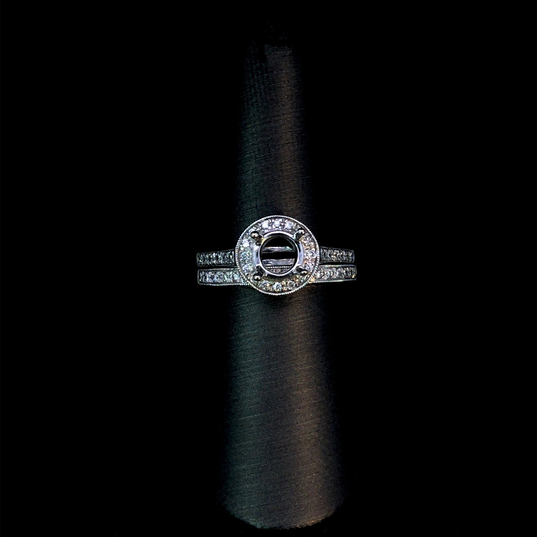 141232 - .43 ctw diamond semi mount