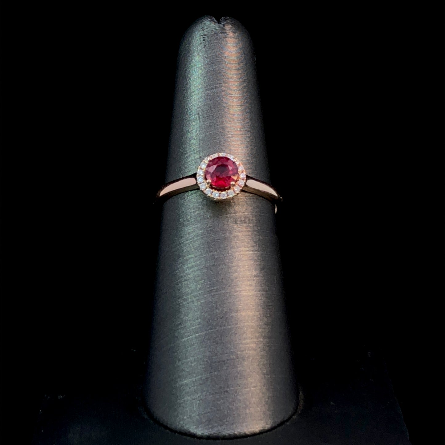 150895 - .65 ctw ruby and diamond ring
