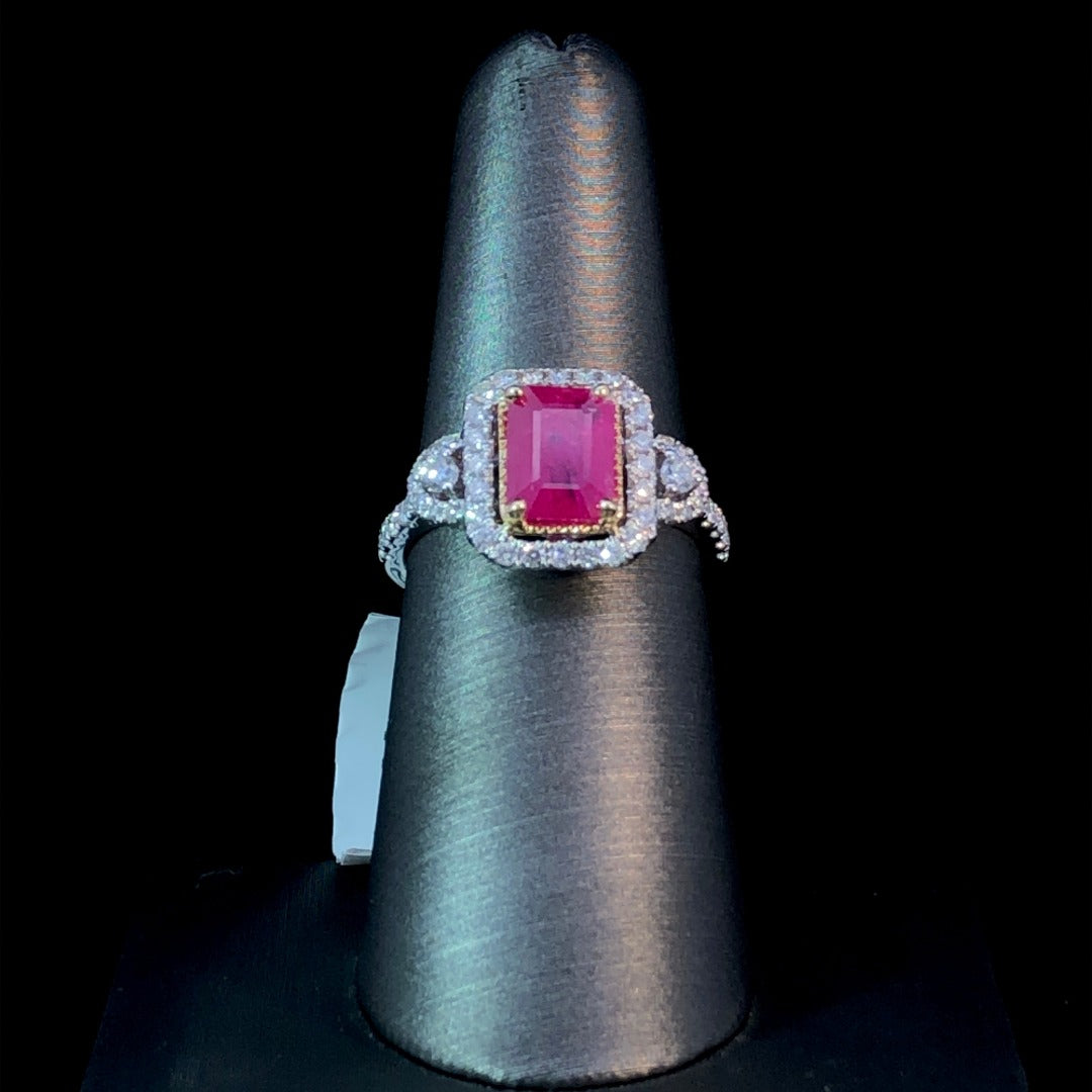 161660 - 2.29 ctw diamond and ruby ring
