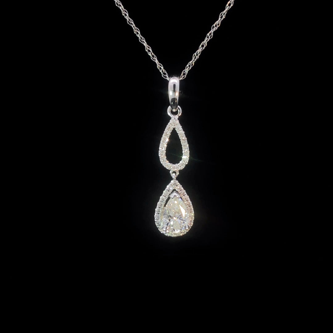 164813 - .65 ctw diamond pendant