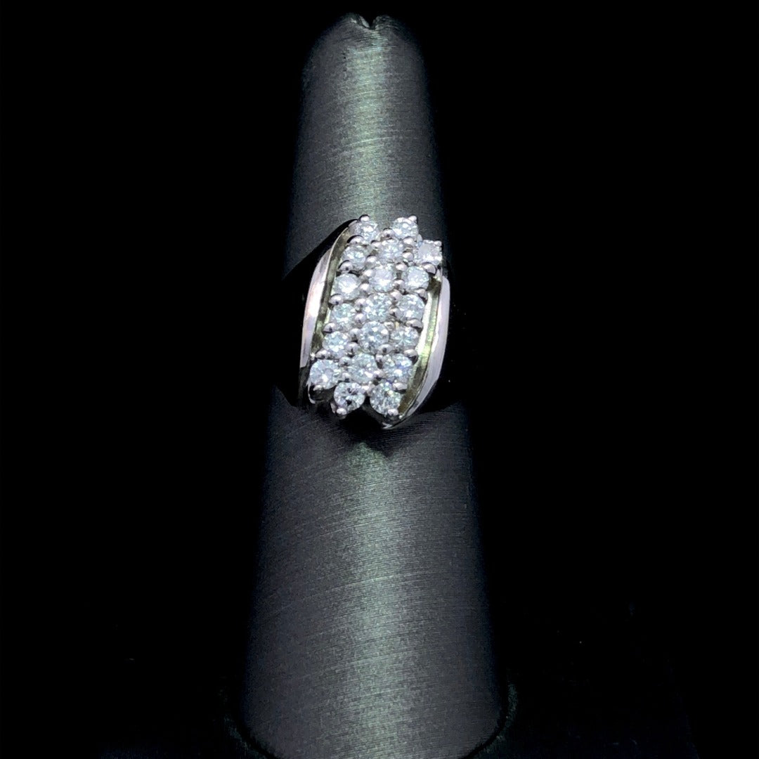 104156 - 1.00 ctw diamond waterfall ring