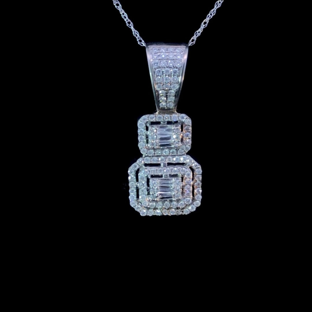161360 - .82 ctw diamond pendant