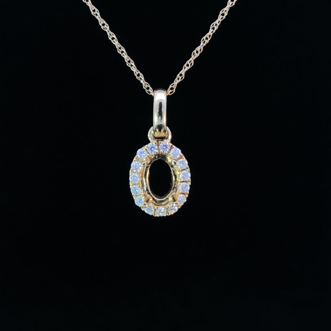 150929 - .09 ctw diamond pendant mount