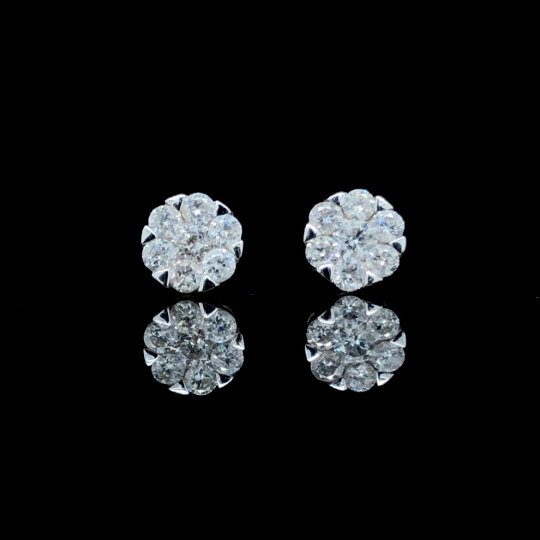 157992 - .46 ctw diamond earrings