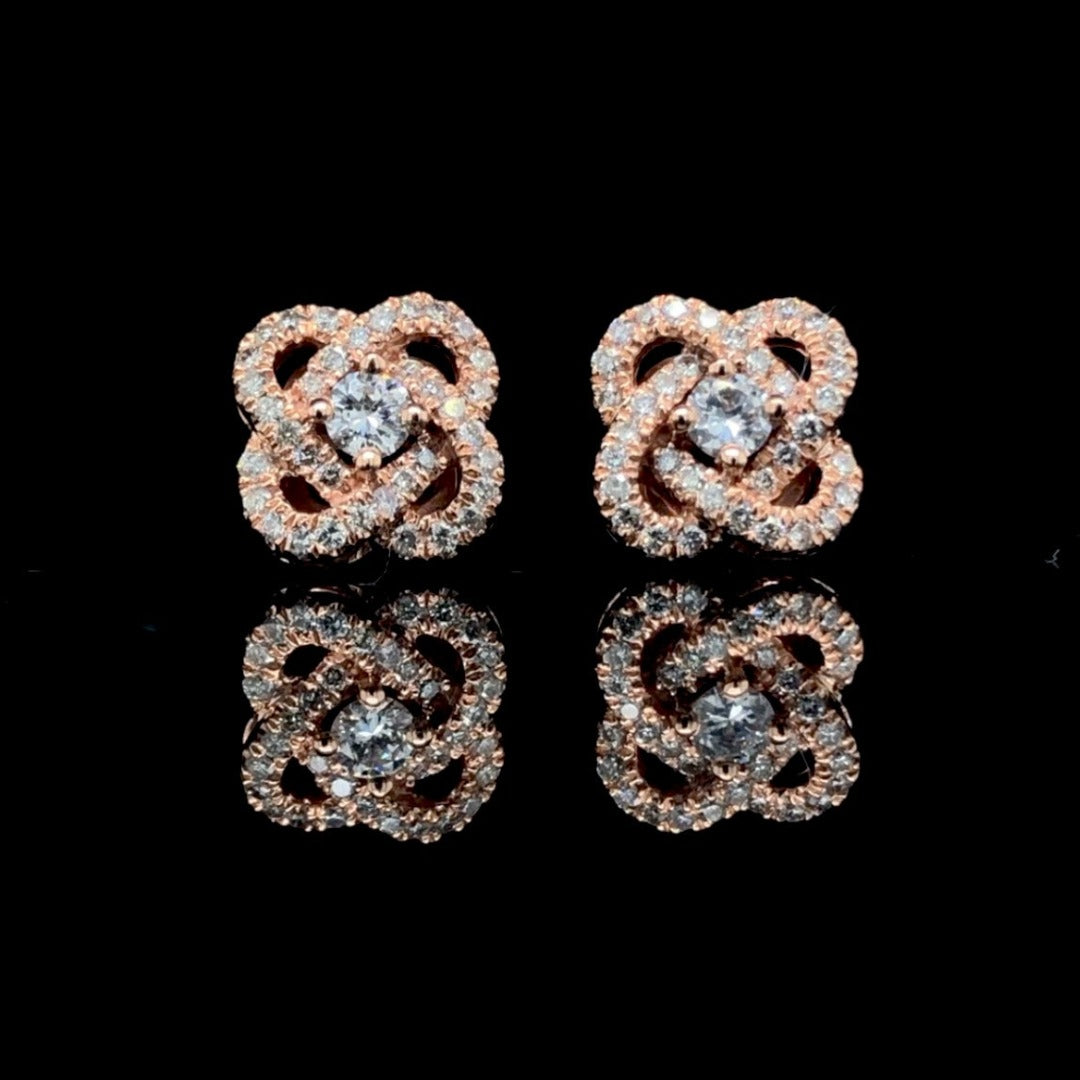 158877 - .48 ctw diamond earrings