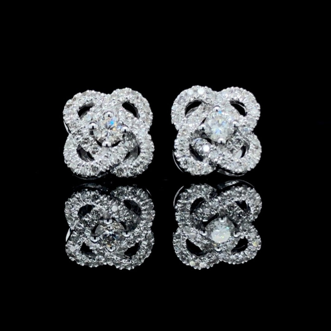 159093 - .48 ctw diamond earrings