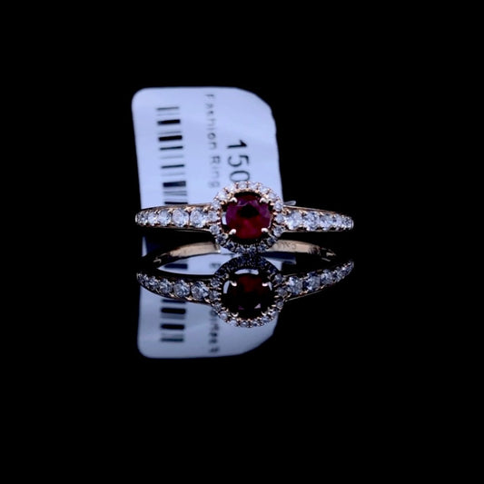 150891 - .48 ctw ruby and diamond ring