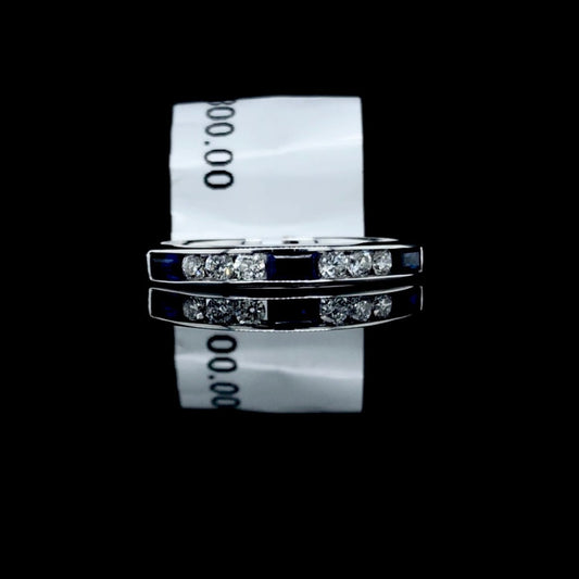 159544 - .55 ctw sapphire and diamond ring