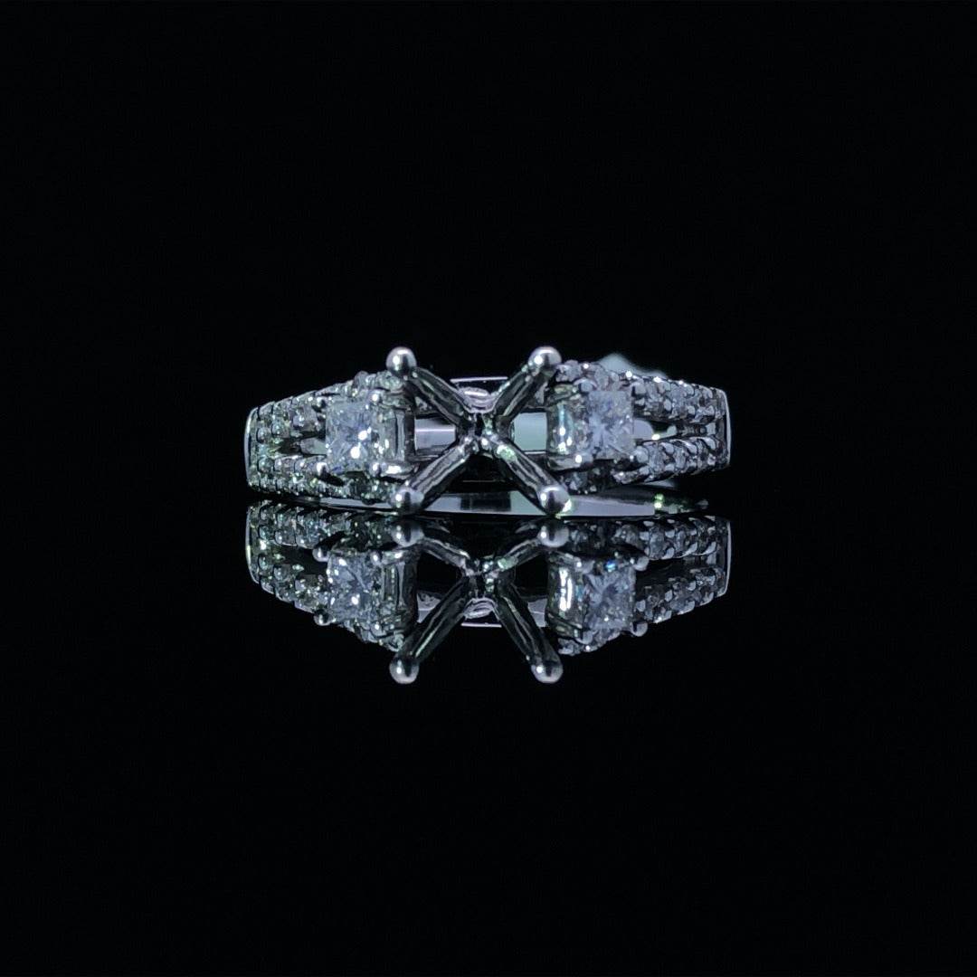 .50 ctw diamond semi mount