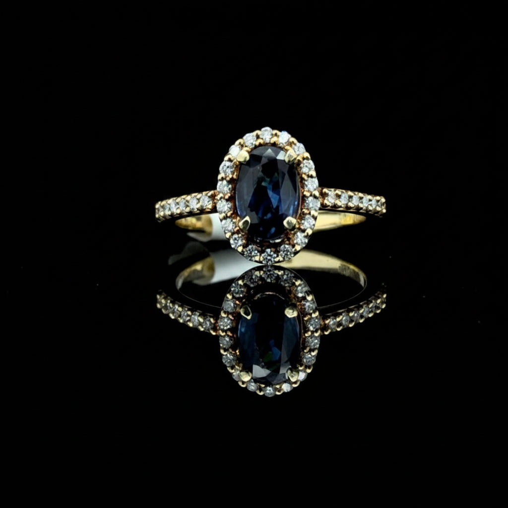 140417 - Sapphire and Diamond ring