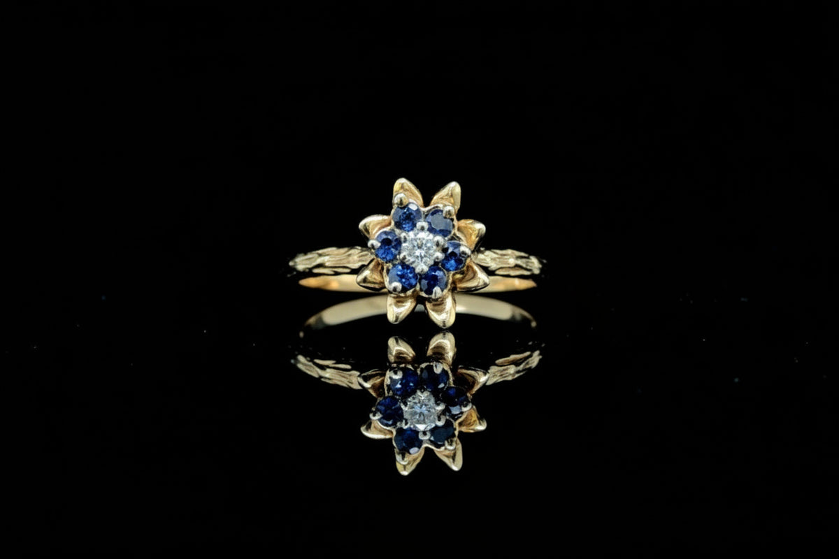 103139 - Sapphire and Diamond Ring