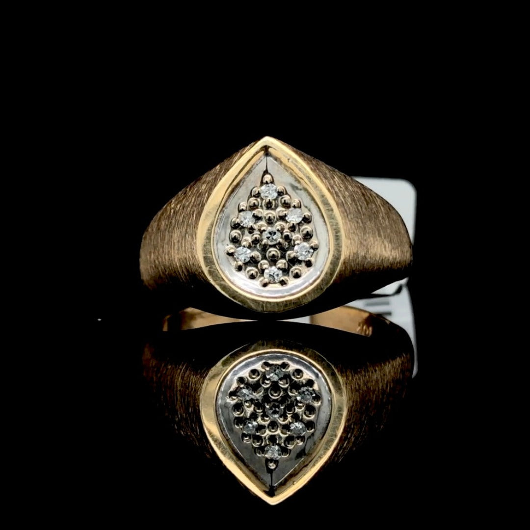 113109 - Pear shaped 7 stone diamond ring