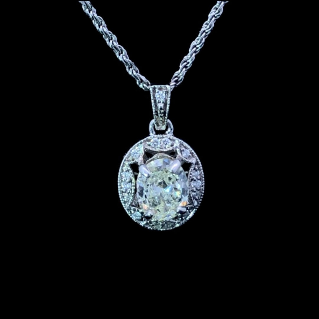159958 - .72 ctw diamond pendant