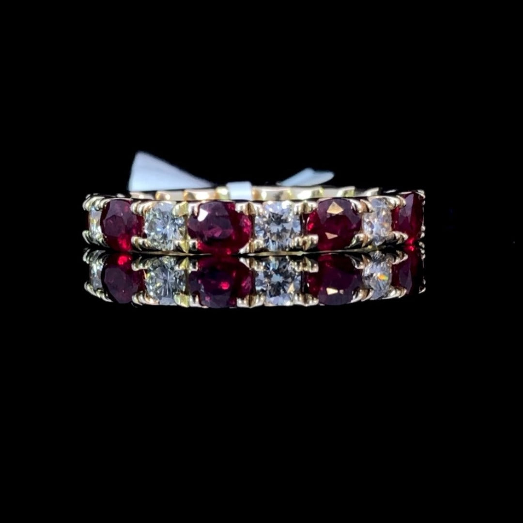 160337 - .62ctw Ruby and diamond ring