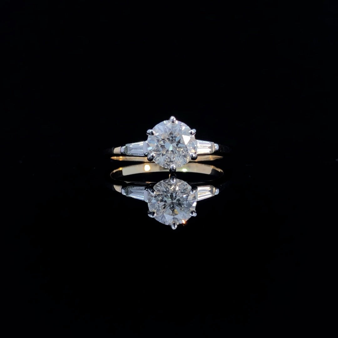 117631 - 1.17 ctw round diamond ring
