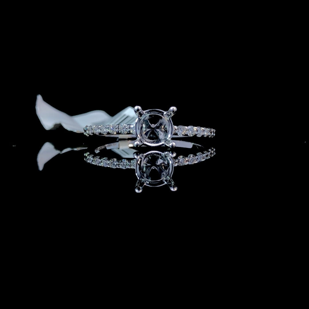 157279 - .21 ctw diamond semi mount