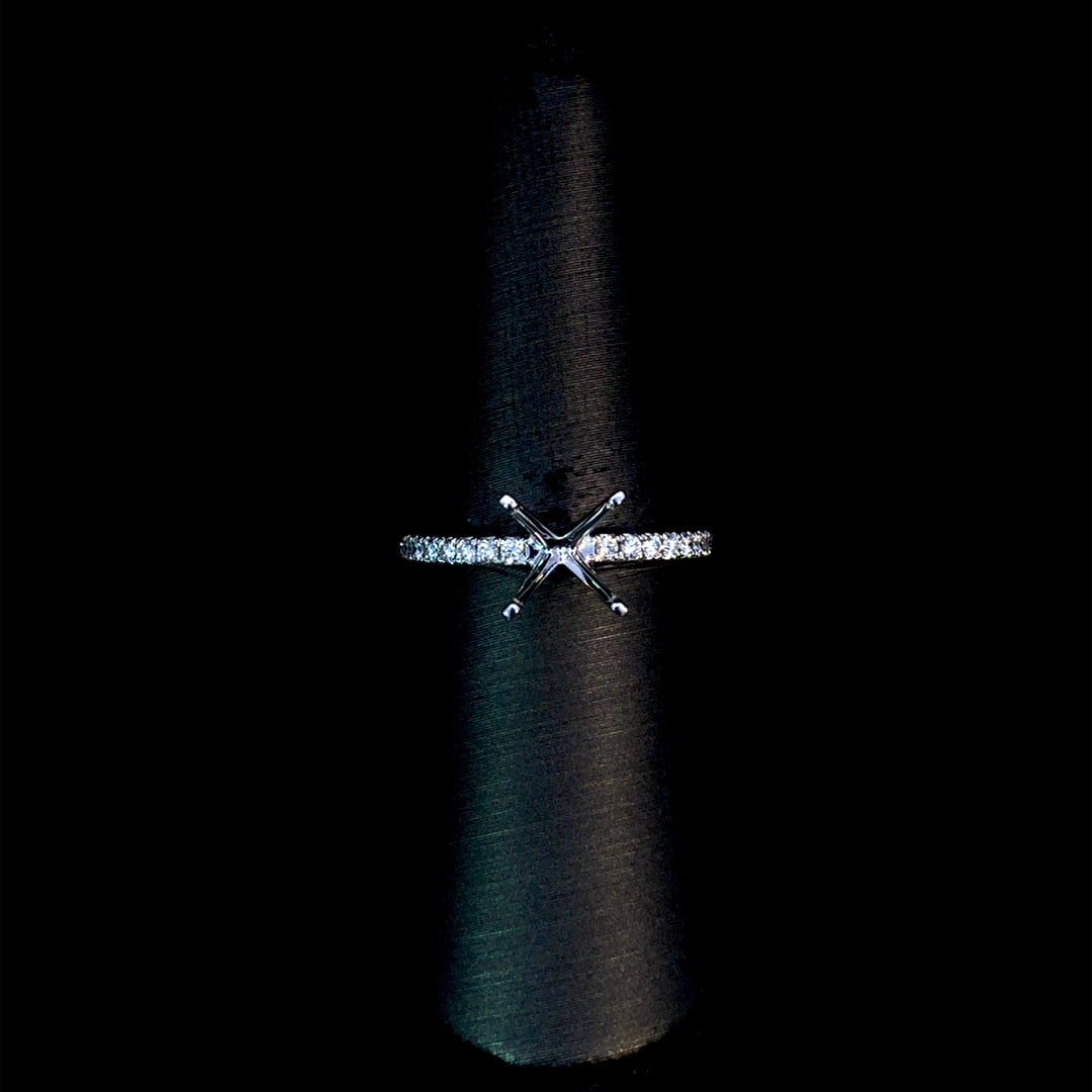 165889 - .23 ctw diamond semi mount
