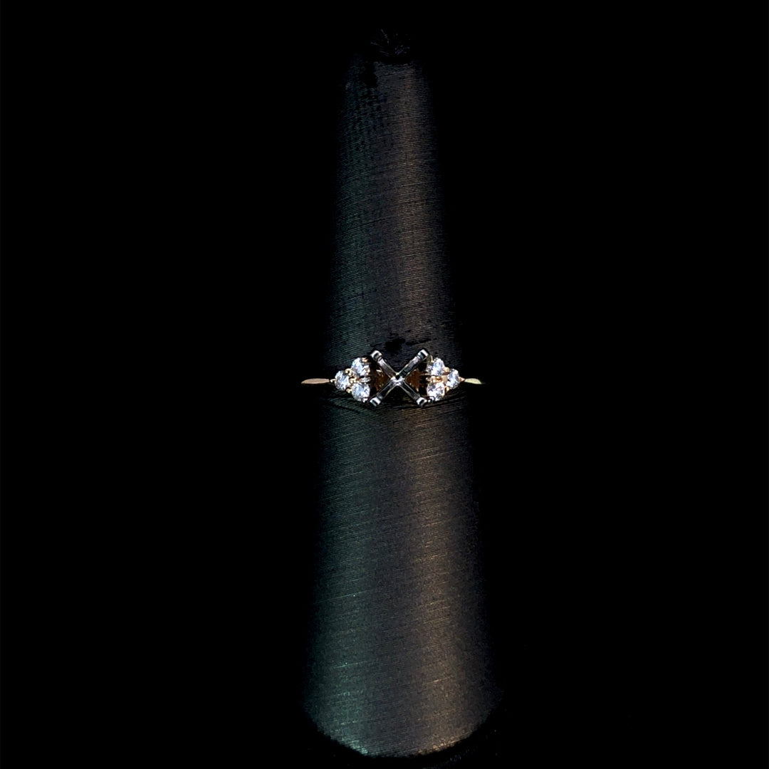 165807 - .14 ctw diamond semi mount