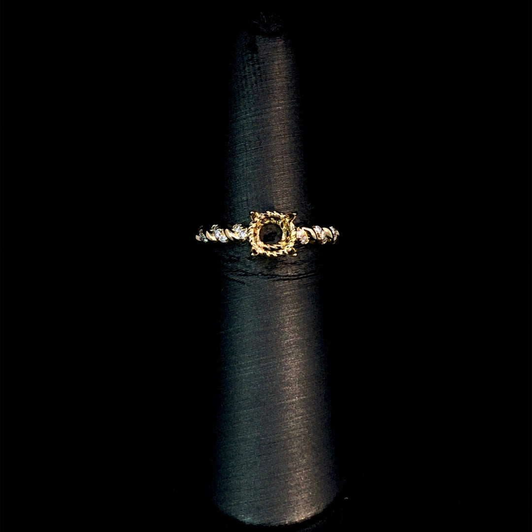 165928 - .08 ctw diamond semi mount