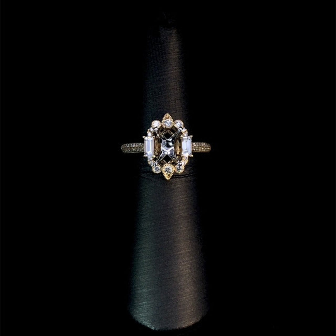 165921 - .49 ctw diamond semi mount