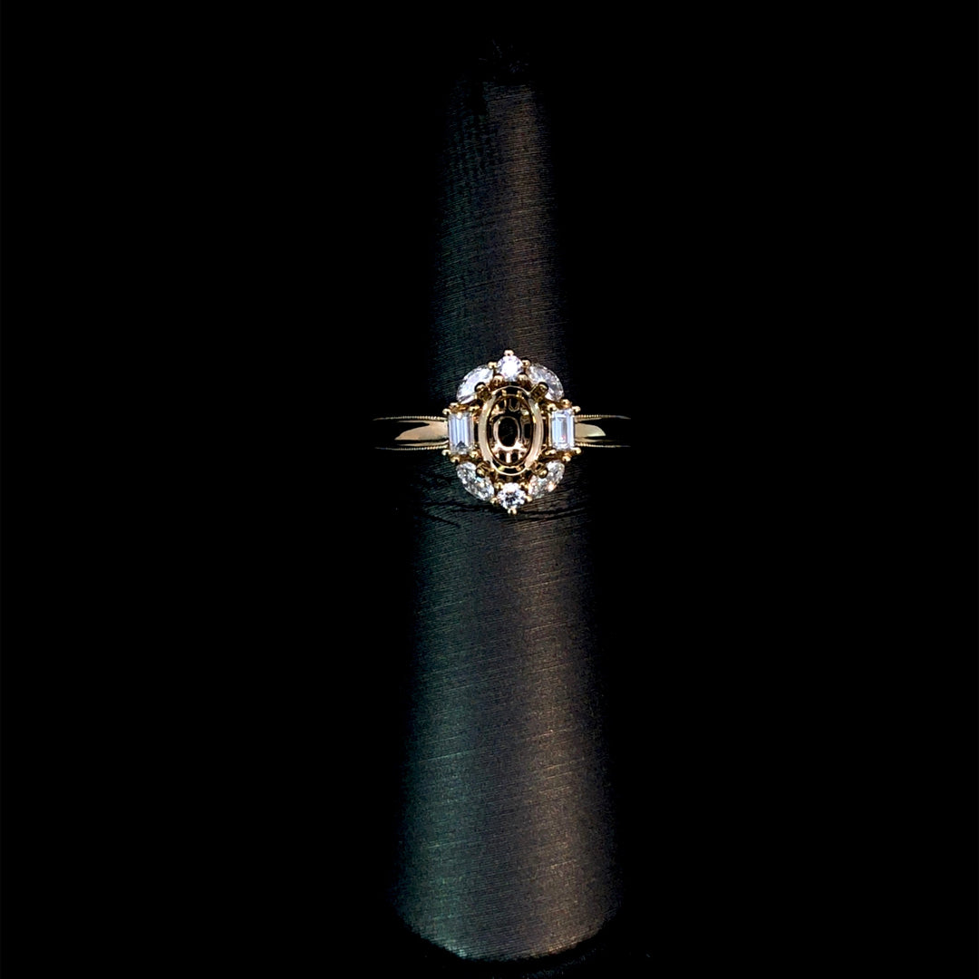 165922 - .38 ctw diamond semi mount