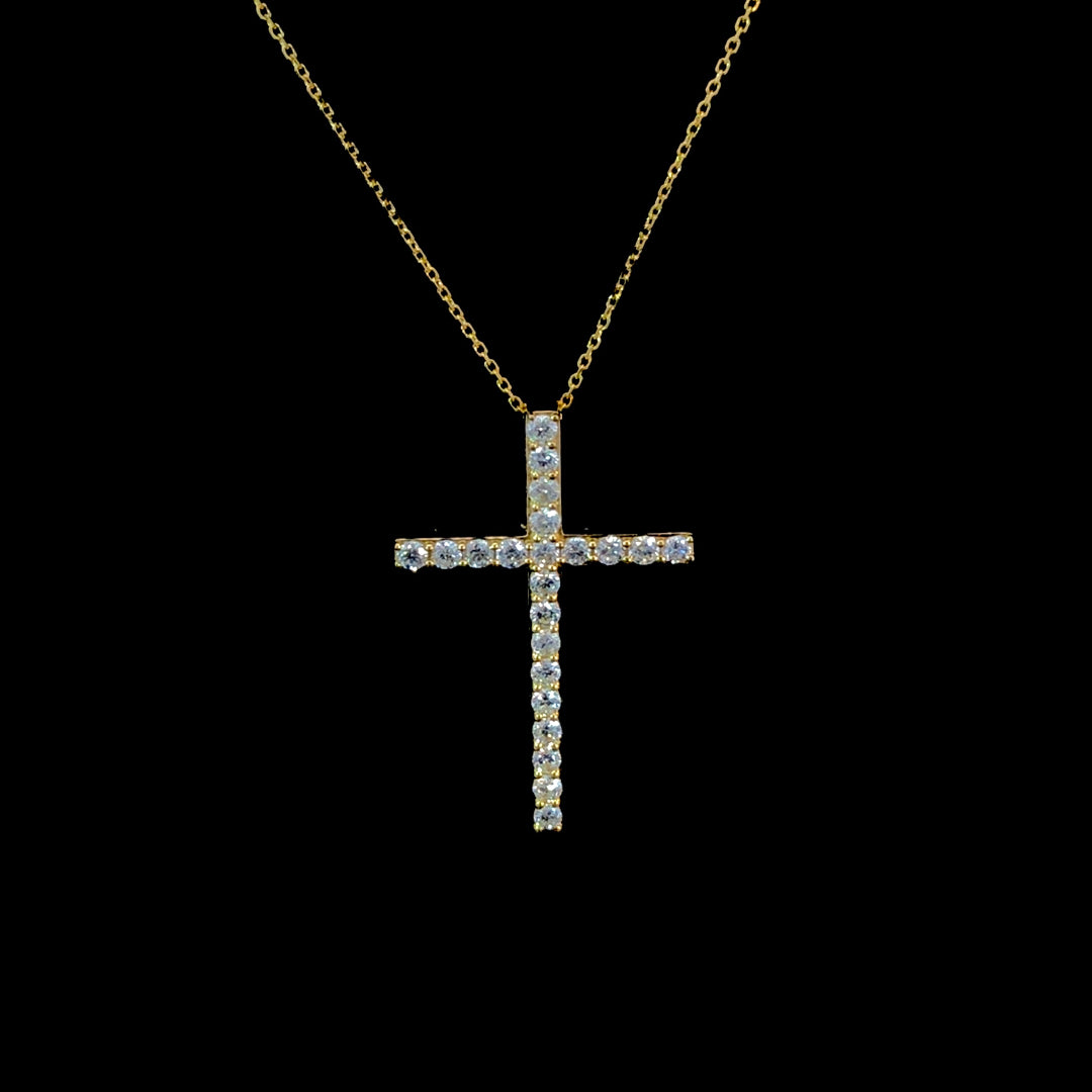 165913 - .41 ctw diamond cross