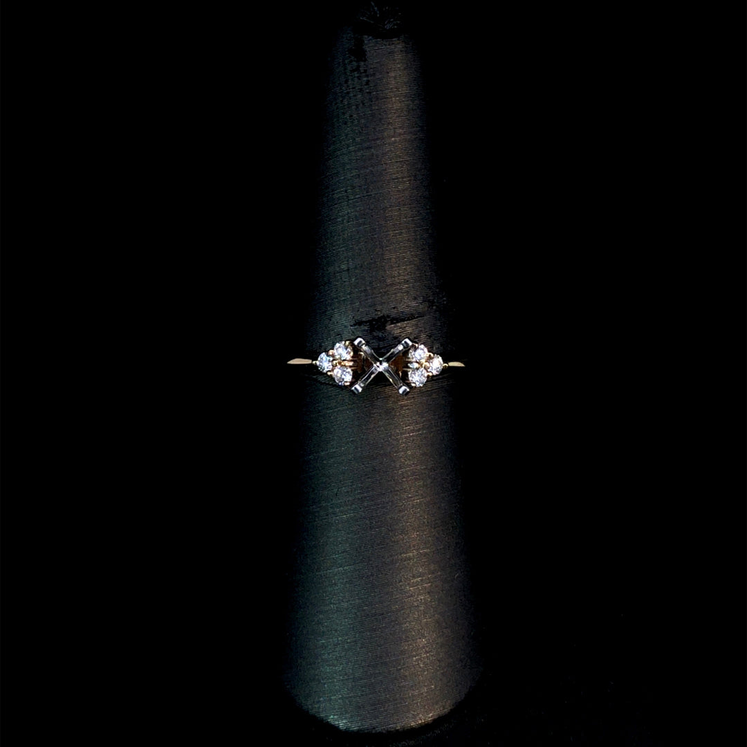 165806 - .14 ctw diamond semi mount