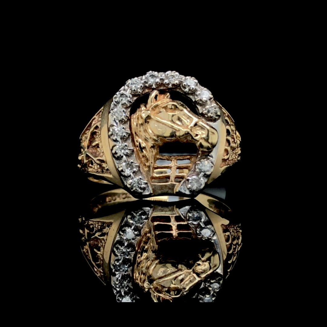 104464 - .25 ctw diamond horseshoe ring