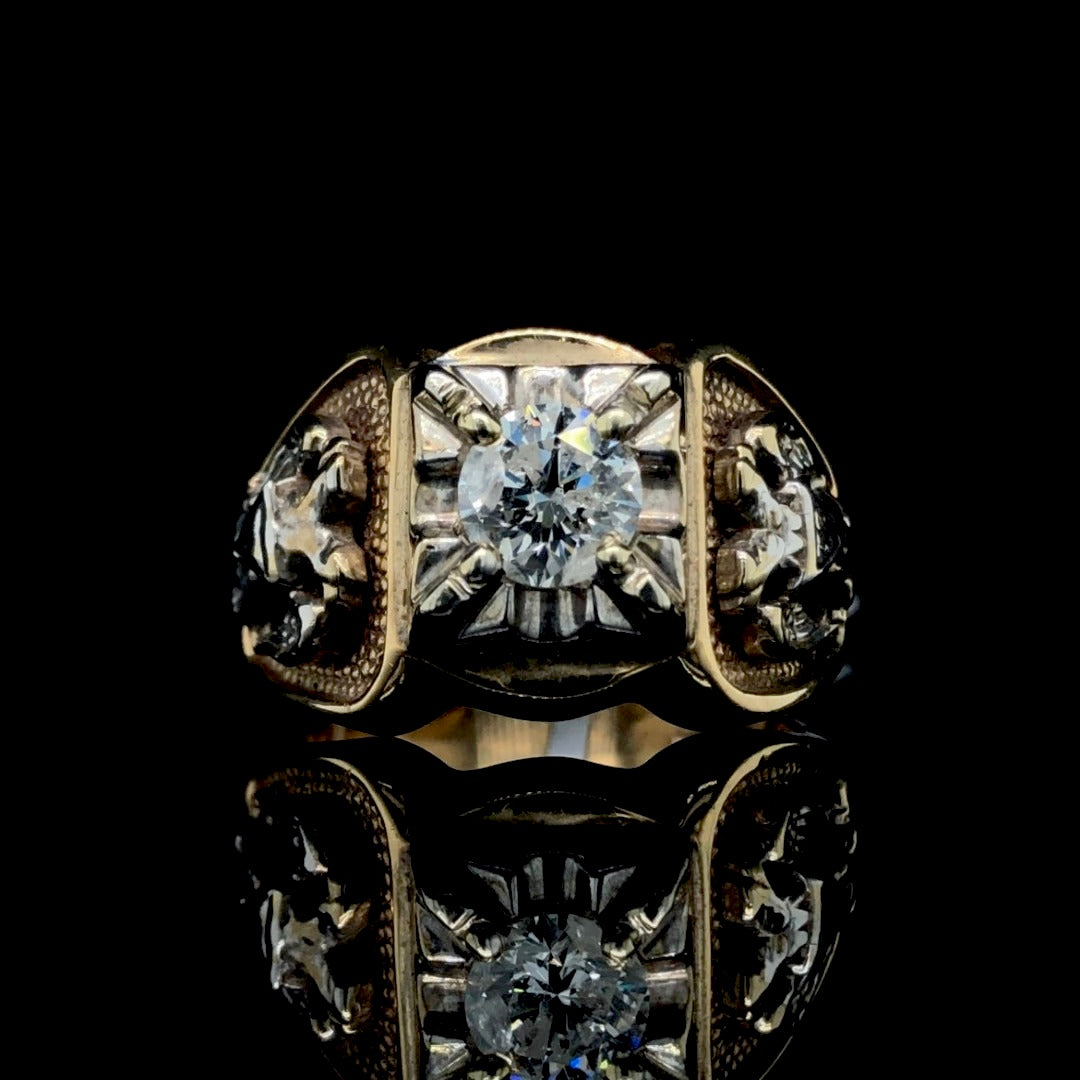 124090 - 1.02 ct Masonic Ring