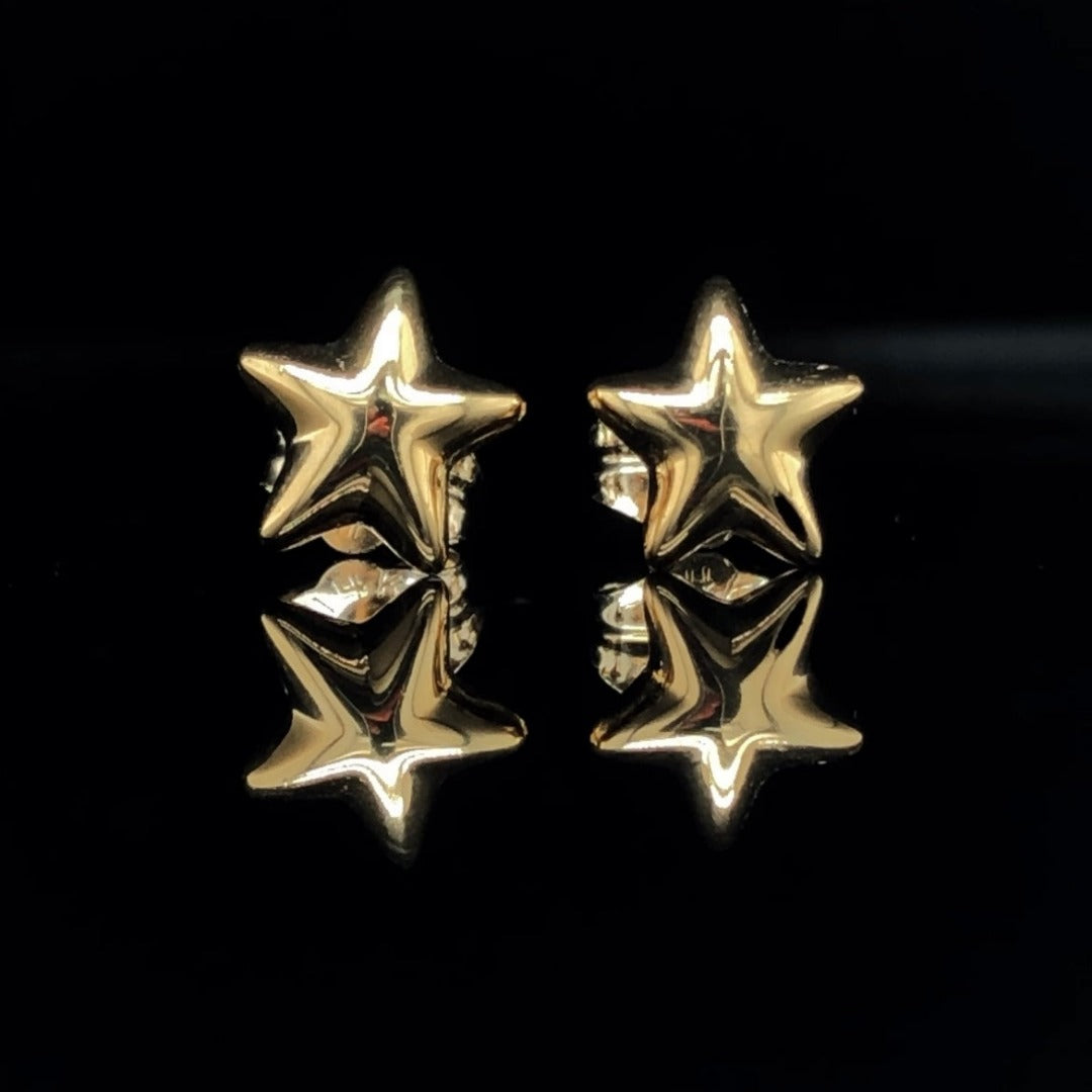 Gold earrings