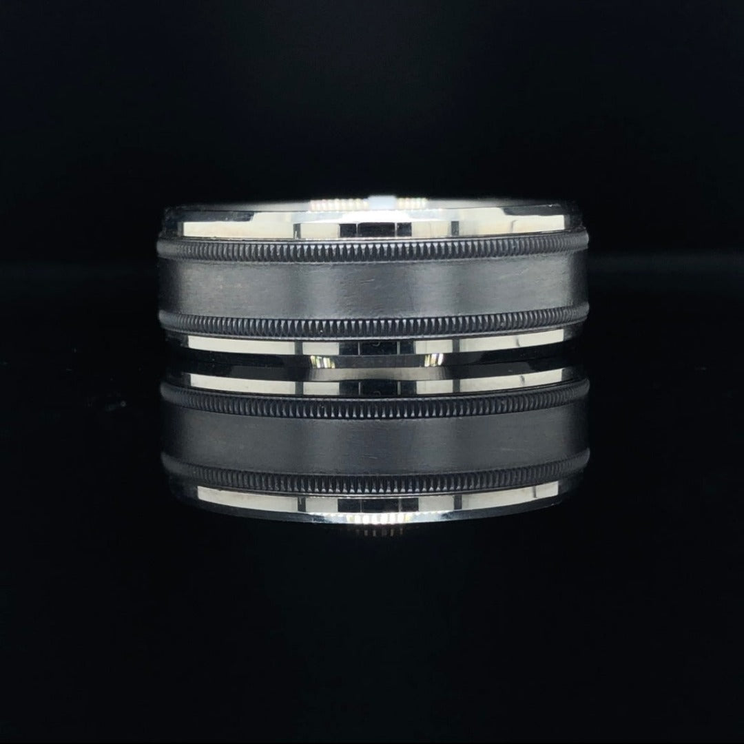 8 mm tantalum/gold band