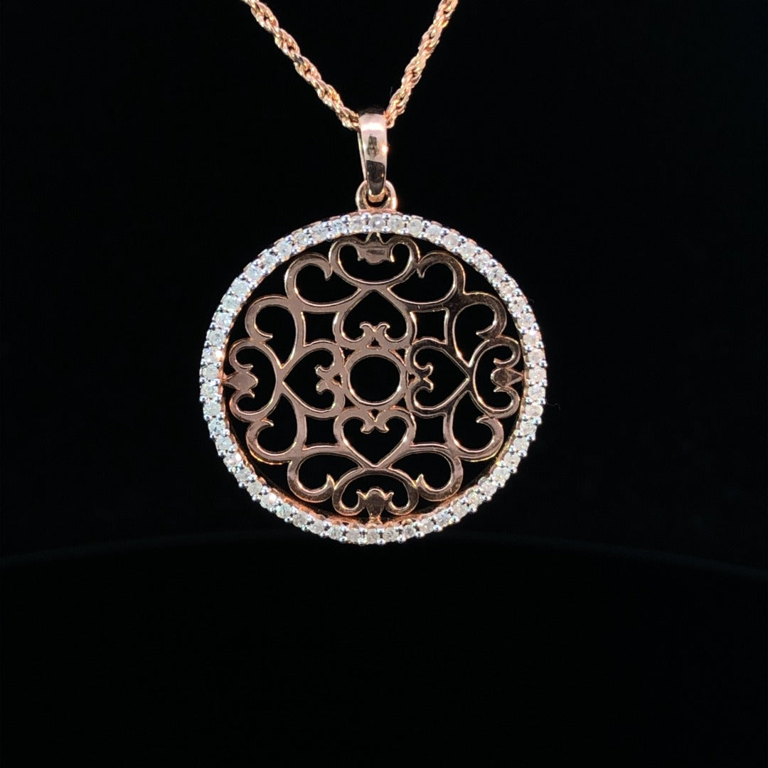 158756 - .30 ctw diamond pendant