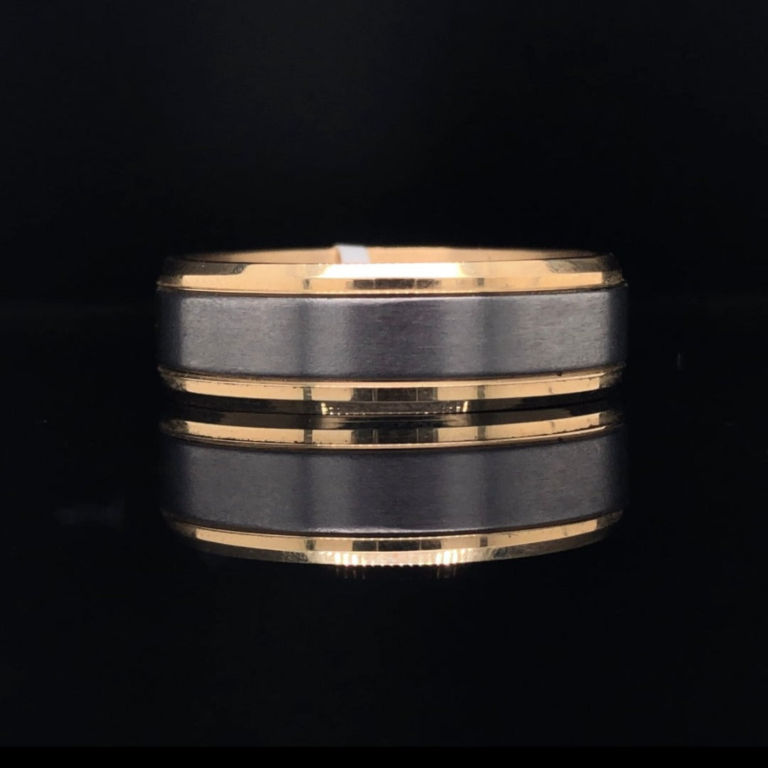 7 mm tantalum and gold band